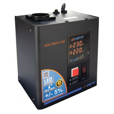 Однофазные стабилизаторы 220В - Стабилизатор напряжения Энергия Voltron 500 (5%)